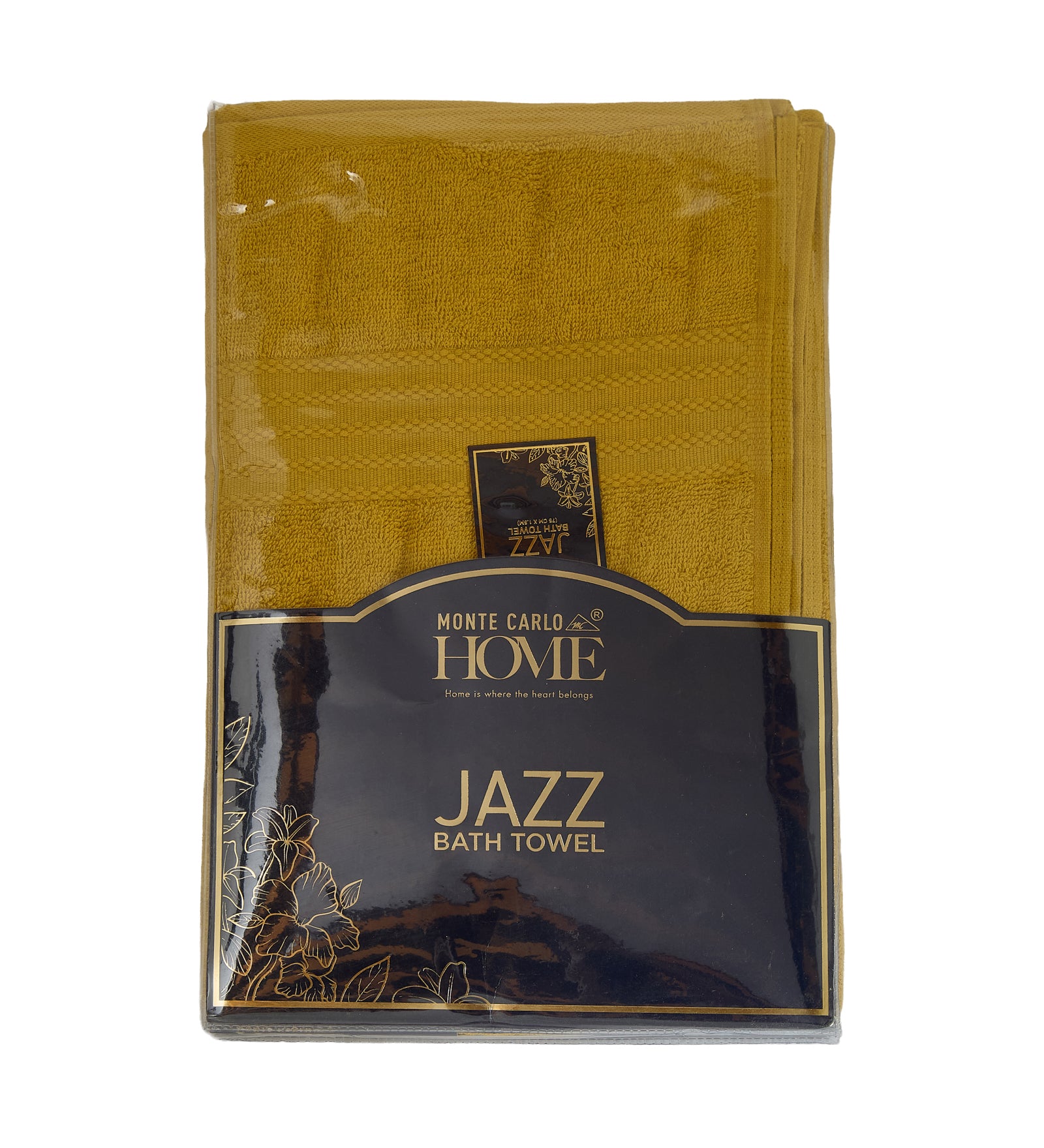 Yellow & Green Pure Cotton Solid 380 GSM Bath Towel 1 Piece (Jazz Collection)