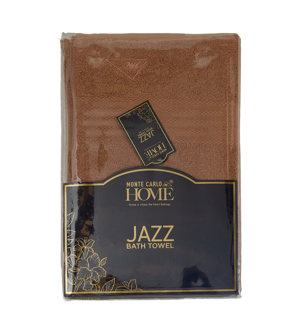 Peach Pure Cotton Solid 380 GSM Bath Towel 1 Piece (Jazz Collection)