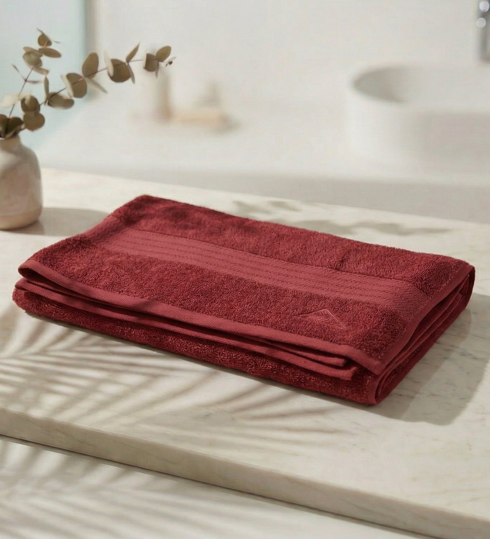 Pink Pure Cotton Solid 380 GSM Bath Towel 1 Piece (Jazz Collection)