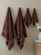 Brown 100% Cotton Solid 380 GSM Bath Towel Jazz 4 Pc Set Gifting Box Pack
