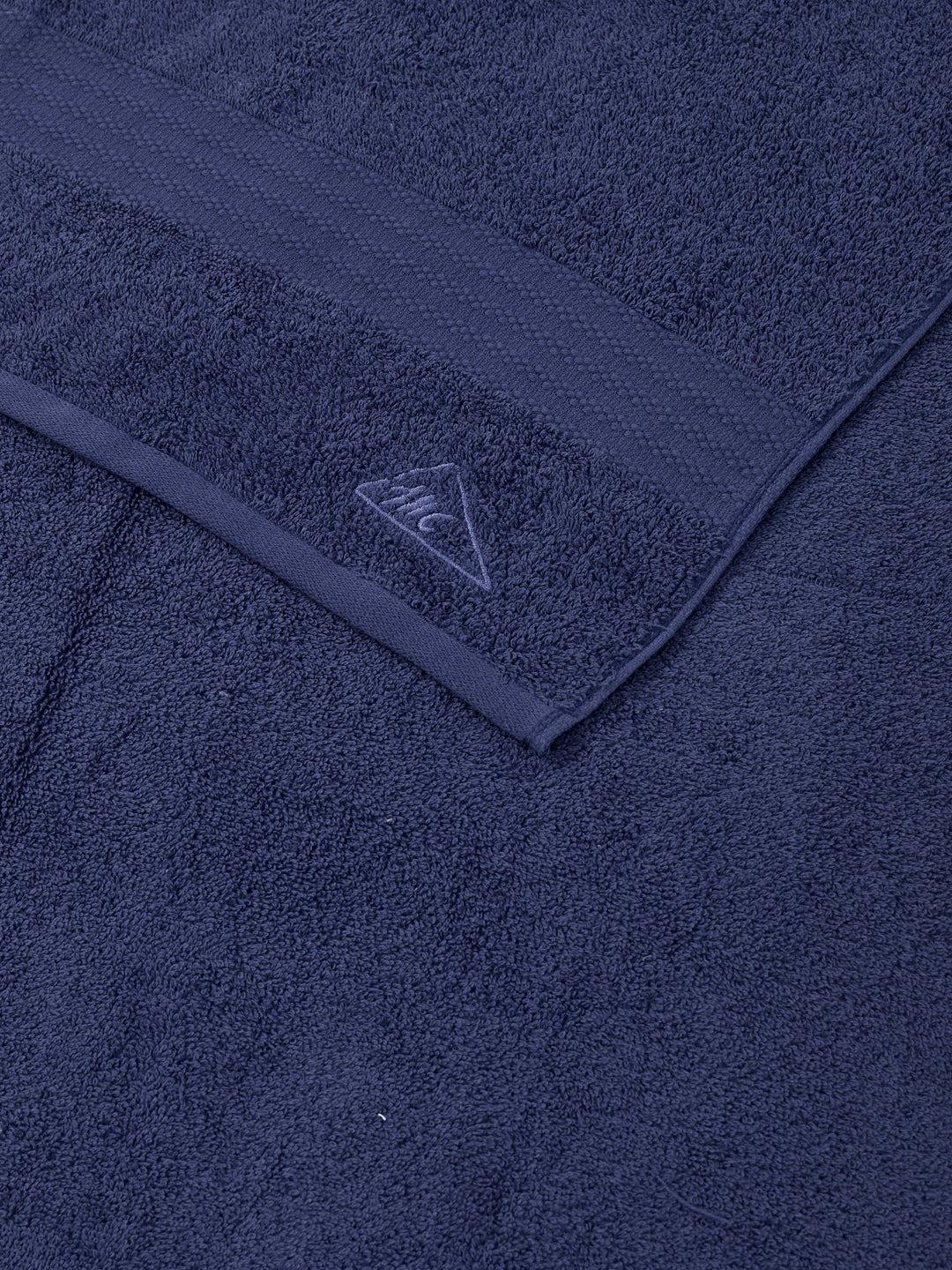 Insignia Blue 100% Cotton Solid 380 GSM Bath Towel Jazz 4 Pc Set Gifting Box Pack