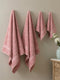 Quartz Pink 100% Cotton Solid 380 GSM Bath Towel Jazz 4 Pc Set Gifting Box Pack