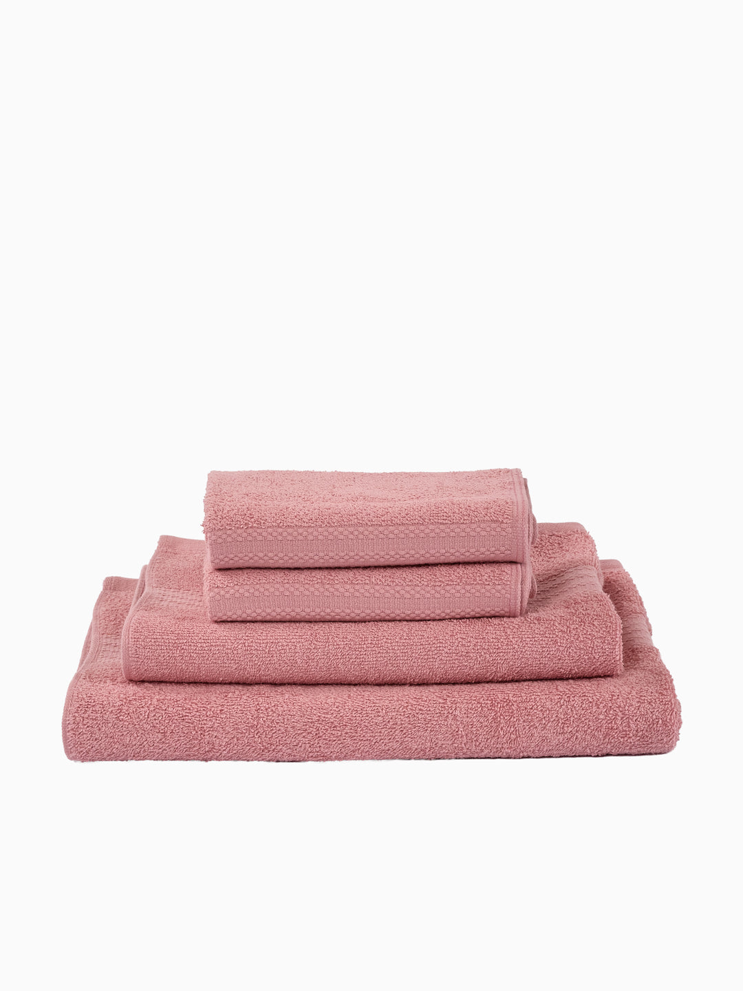 Quartz Pink 100% Cotton Solid 380 GSM Bath Towel Jazz 4 Pc Set Gifting Box Pack