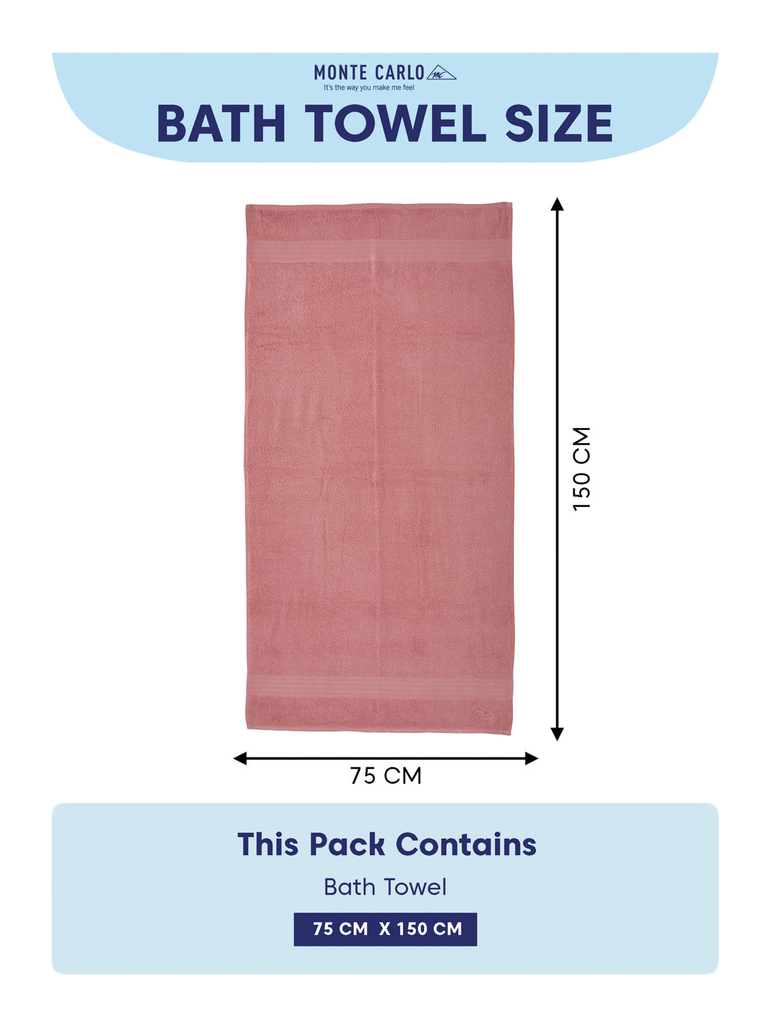 Quartz Pink 100% Cotton Solid 380 GSM Bath Towel Jazz 4 Pc Set Gifting Box Pack