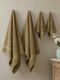 Khaki 100% Cotton Solid 380 GSM Bath Towel Jazz 4 Pc Set Gifting Box Pack