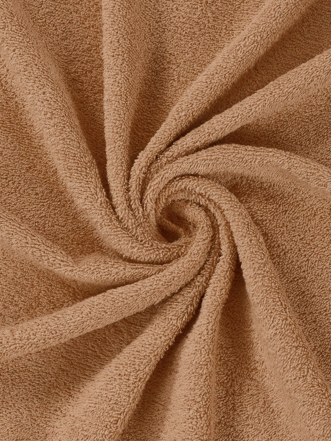 Beige 100% Cotton Solid 380 GSM Bath Towel Jazz 4 Pc Set Gifting Box Pack