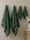 Elm Green 100% Cotton Solid 380 GSM Bath Towel Jazz 4 Pc Set Gifting Box Pack