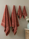 Peach Pink 100% Cotton Solid 380 GSM Bath Towel Jazz 4 Pc Set Gifting Box Pack