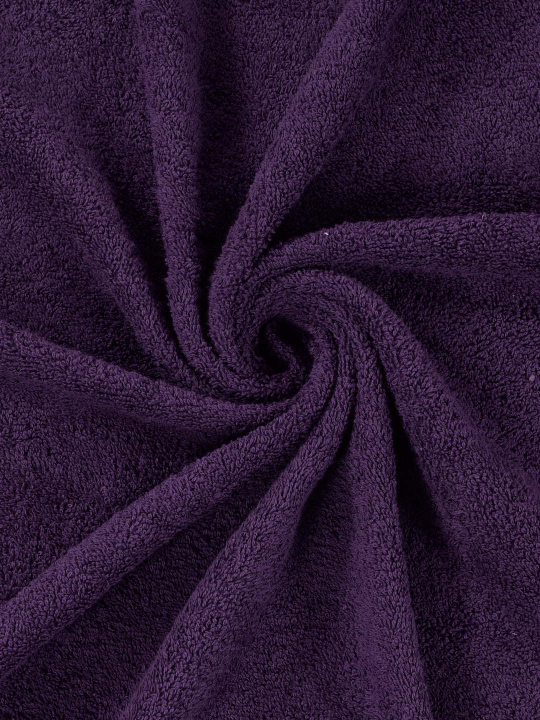 Purple 100% Cotton Solid 380 GSM Bath Towel Jazz 4 Pc Set Gifting Box Pack