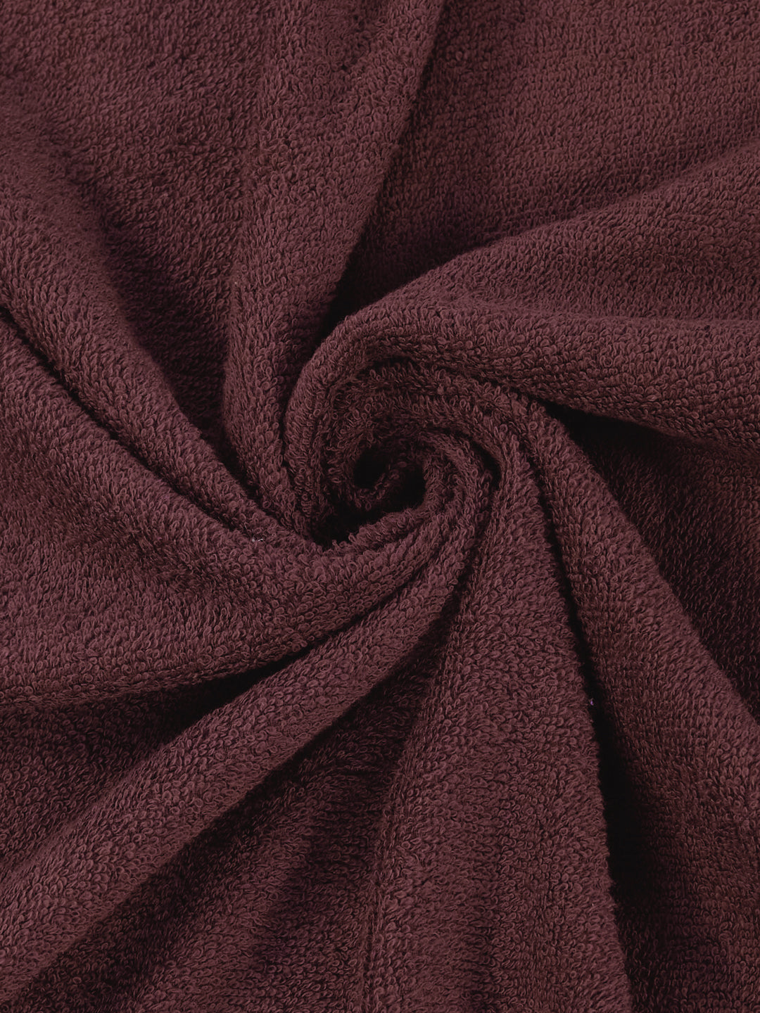 Essential Maroon 100% Cotton Solid 380 GSM Bath Towel Jazz Small 1 Pc Pvc Pack