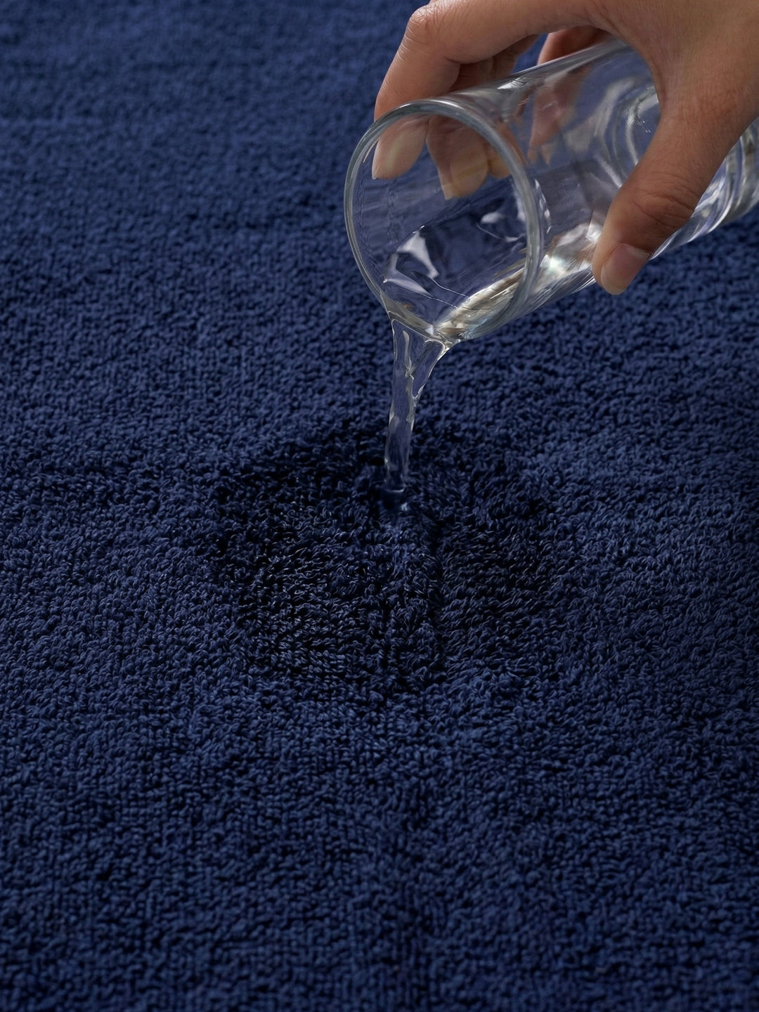 Essential Insignia Blue 100% Cotton Solid 380 GSM Bath Towel Jazz Small 1 Pc Pvc Pack
