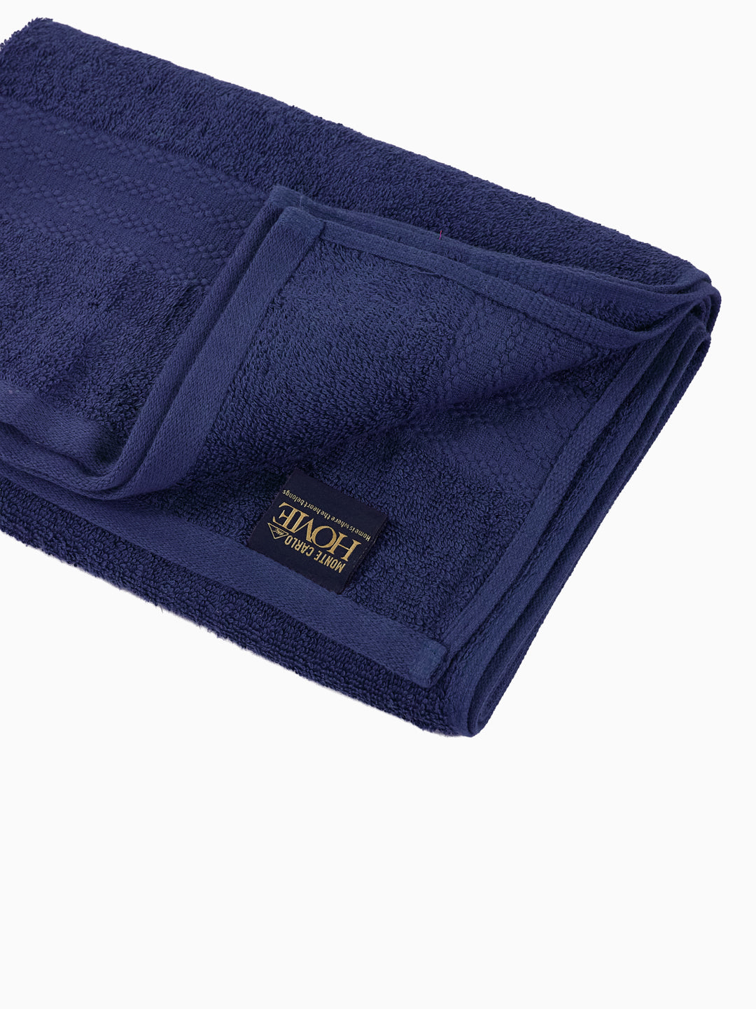 Essential Insignia Blue 100% Cotton Solid 380 GSM Bath Towel Jazz Small 1 Pc Pvc Pack