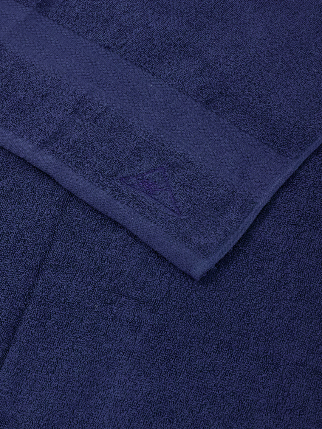 Essential Insignia Blue 100% Cotton Solid 380 GSM Bath Towel Jazz Small 1 Pc Pvc Pack
