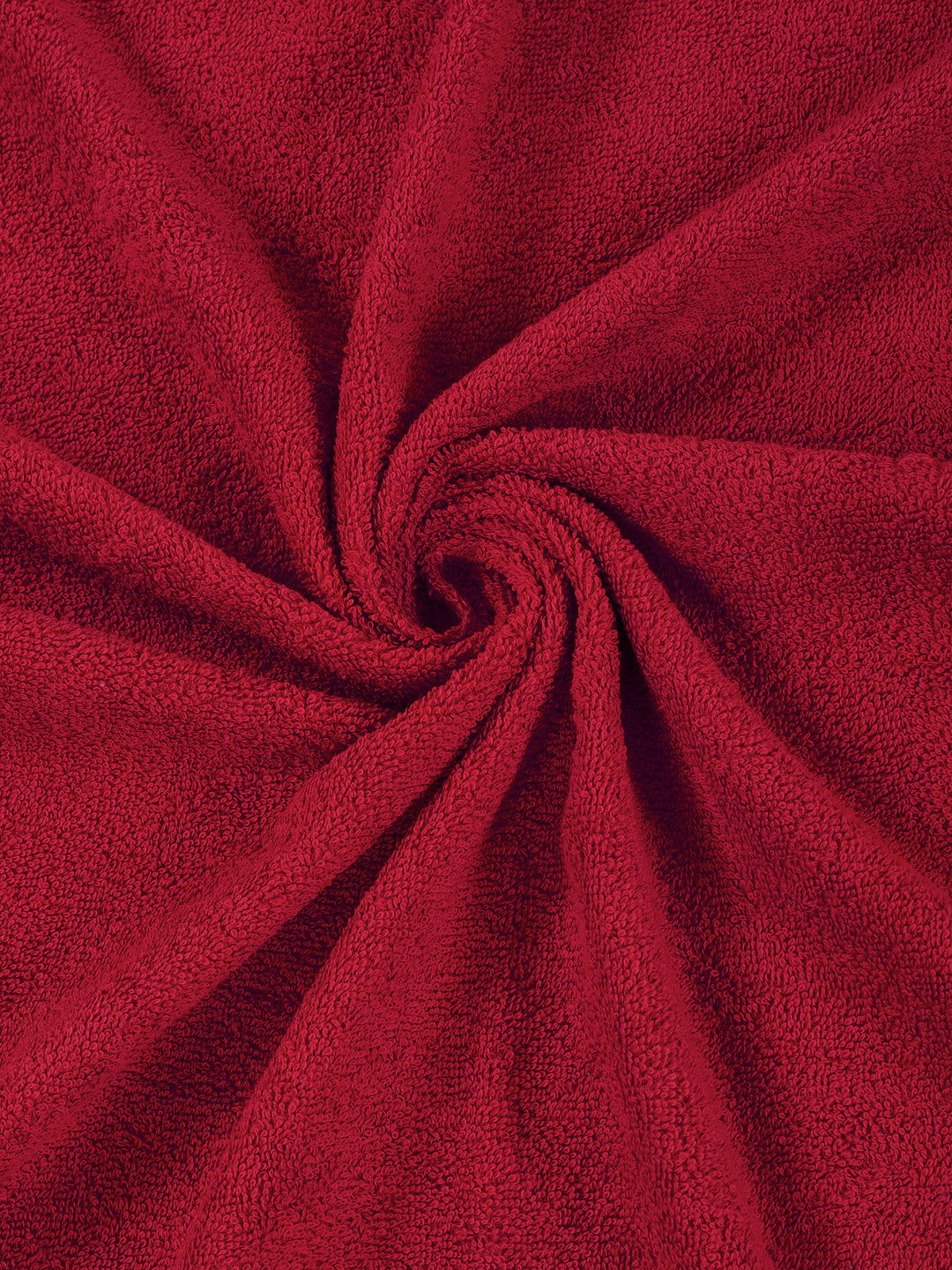 Essential Rose Red 100% Cotton Solid 380 GSM Bath Towel Jazz Small 1 Pc Pvc Pack