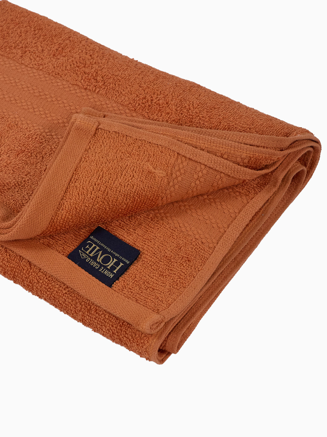 Essential Orange 100% Cotton Solid 380 GSM Bath Towel Jazz Small 1 Pc Pvc Pack