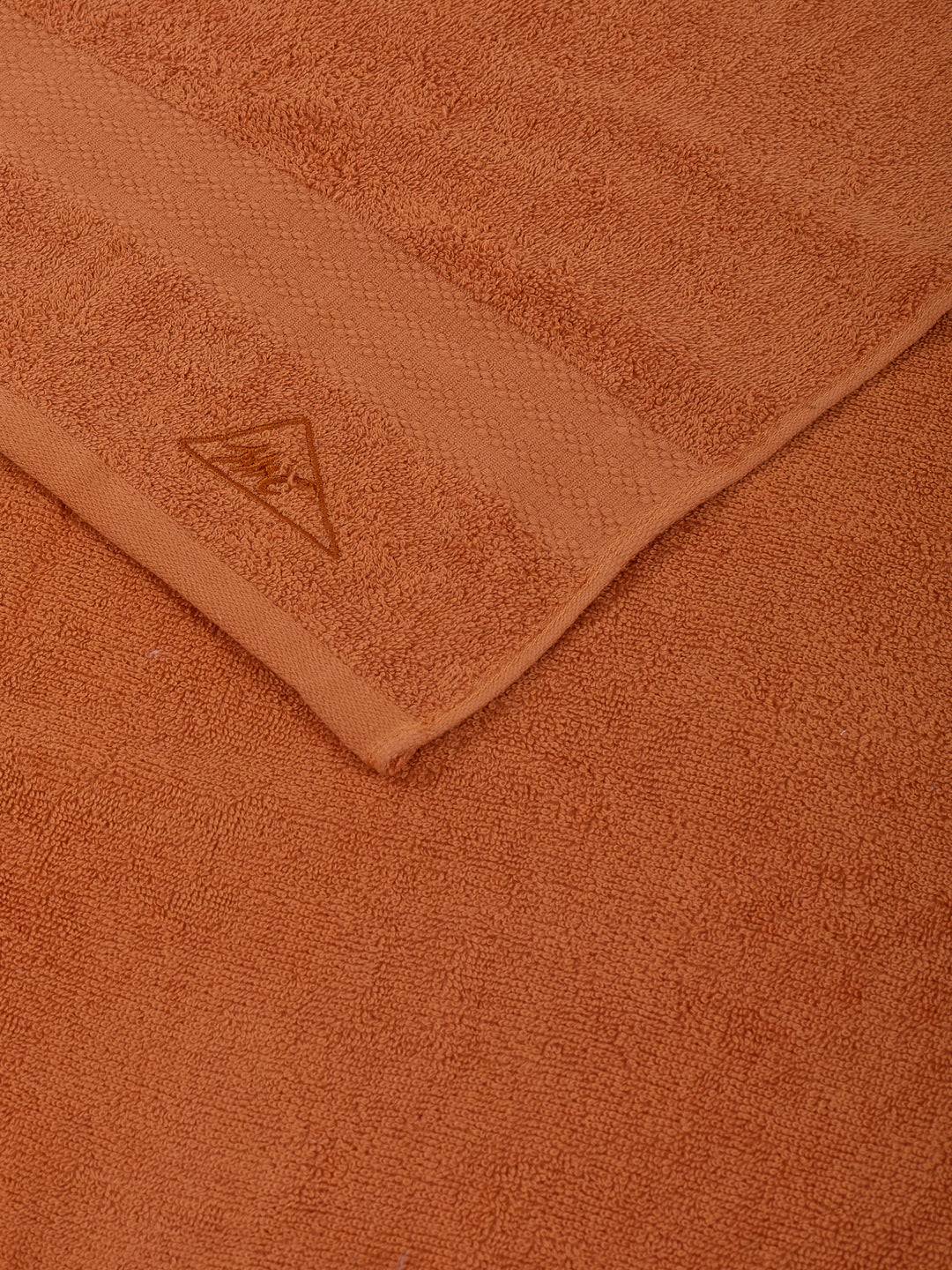 Essential Orange 100% Cotton Solid 380 GSM Bath Towel Jazz Small 1 Pc Pvc Pack