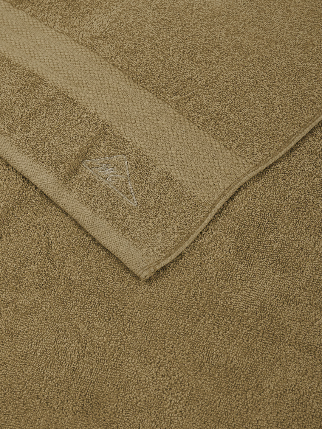 Essential Khaki 100% Cotton Solid 380 GSM Bath Towel Jazz Small 1 Pc Pvc Pack