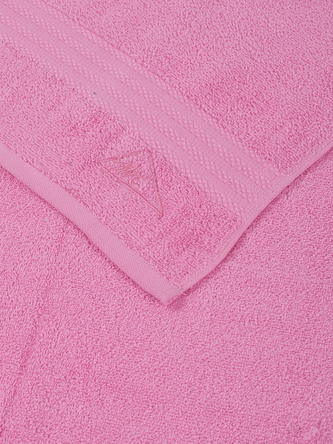 Essential Light Pink 100% Cotton Solid 380 GSM Bath Towel Jazz Small 1 Pc Pvc Pack