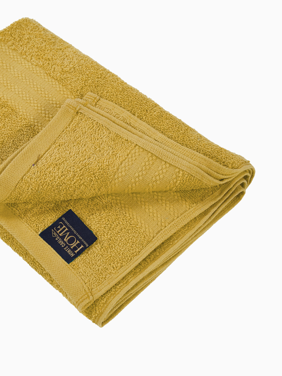 Essential Mustard Yellow 100% Cotton Solid 380 GSM Bath Towel Jazz Small 1 Pc Pvc Pack