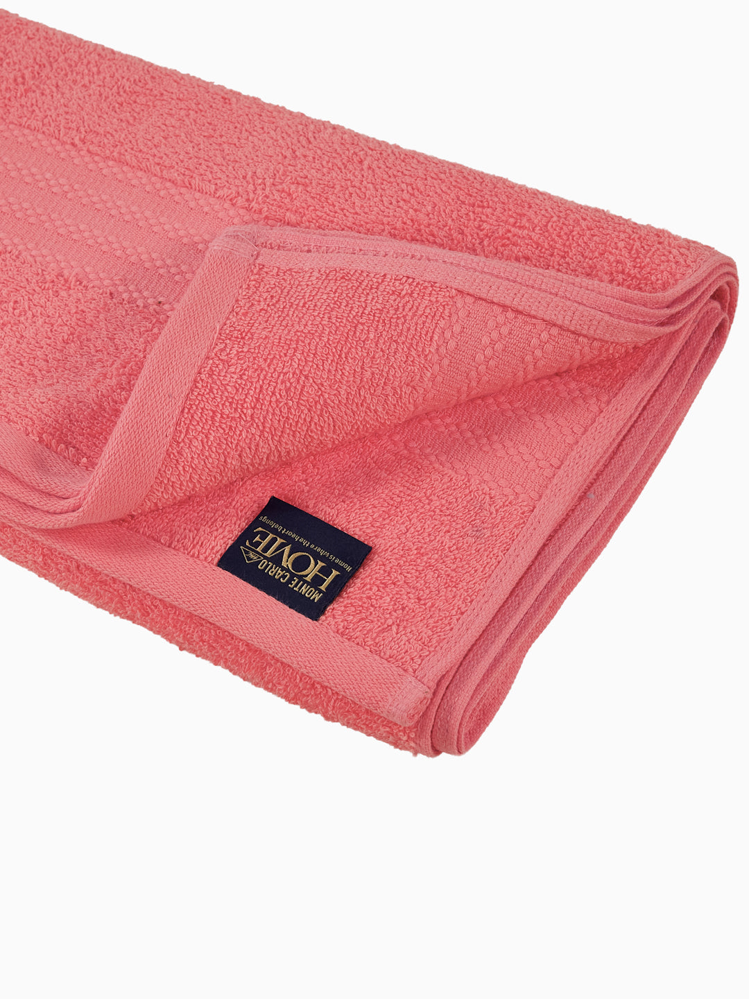 Essential Peach 100% Cotton Solid 380 GSM Bath Towel Jazz Small 1 Pc Pvc Pack