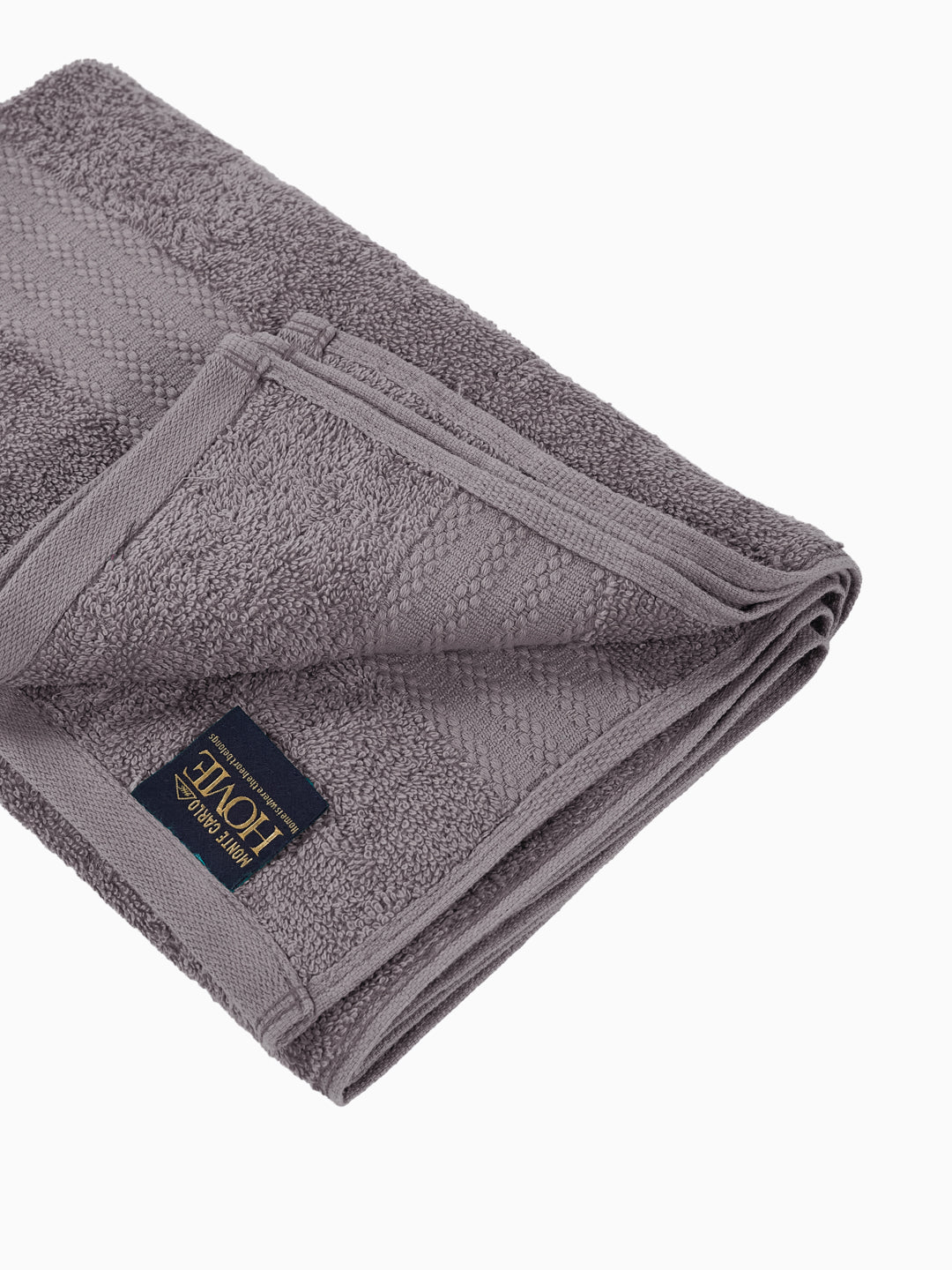 Essential Grey 100% Cotton Solid 380 GSM Bath Towel Jazz Small 1 Pc Pvc Pack