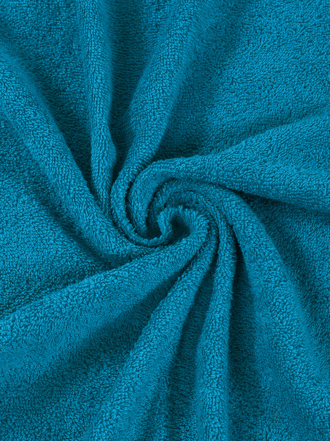 Essential Peacock Blue 100% Cotton Solid 380 GSM Bath Towel Jazz Small 1 Pc Pvc Pack