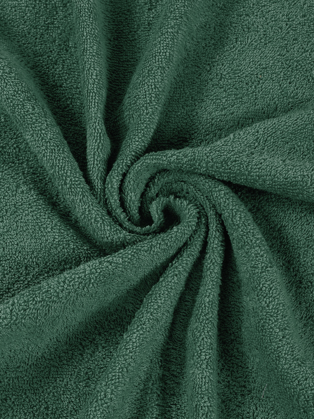 Essential Elm Green 100% Cotton Solid 380 GSM Bath Towel Jazz Small 1 Pc Pvc Pack