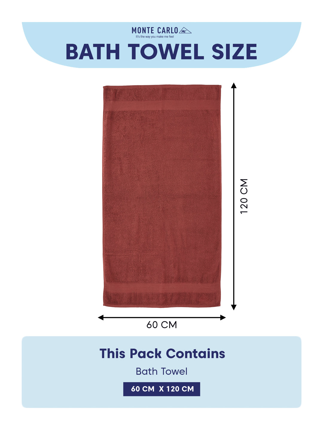 Essential Peach Pink 100% Cotton Solid 380 GSM Bath Towel Jazz Small 1 Pc Pvc Pack