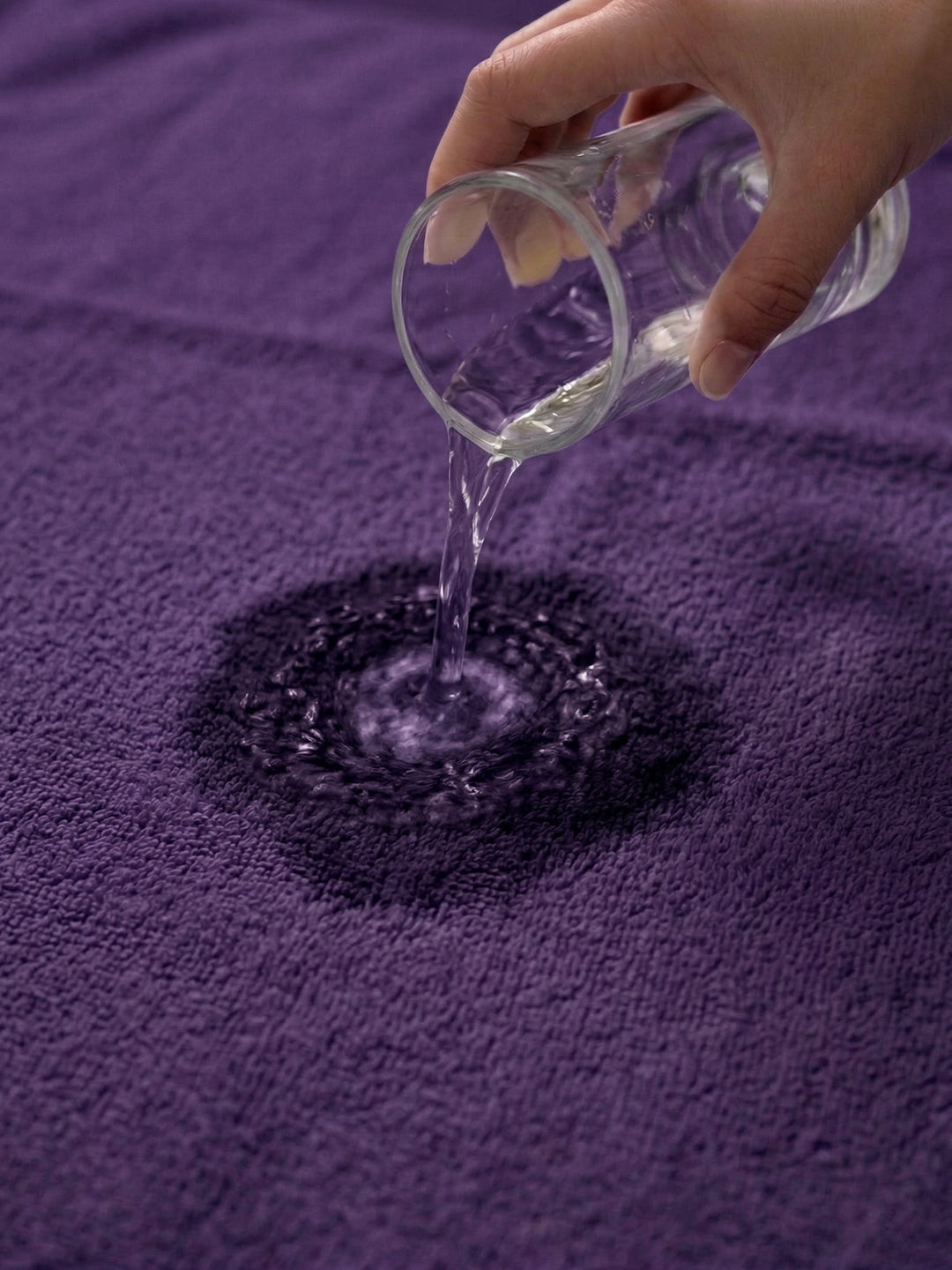 Essential Purple 100% Cotton Solid 380 GSM Bath Towel Jazz Small 1 Pc Pvc Pack