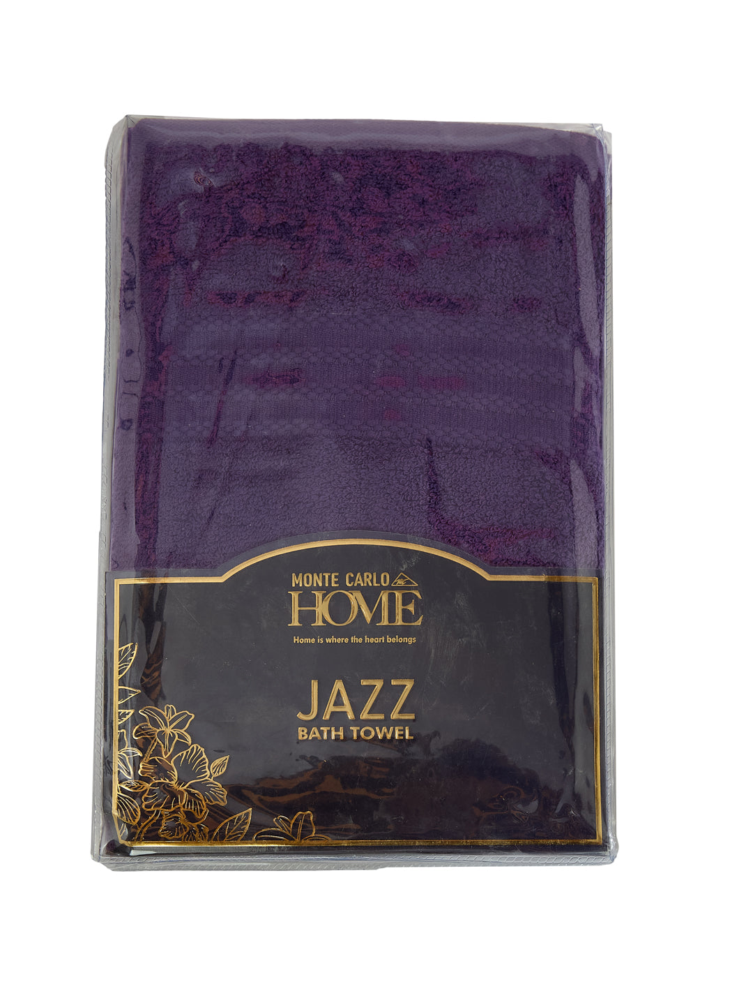 Essential Purple 100% Cotton Solid 380 GSM Bath Towel Jazz Small 1 Pc Pvc Pack