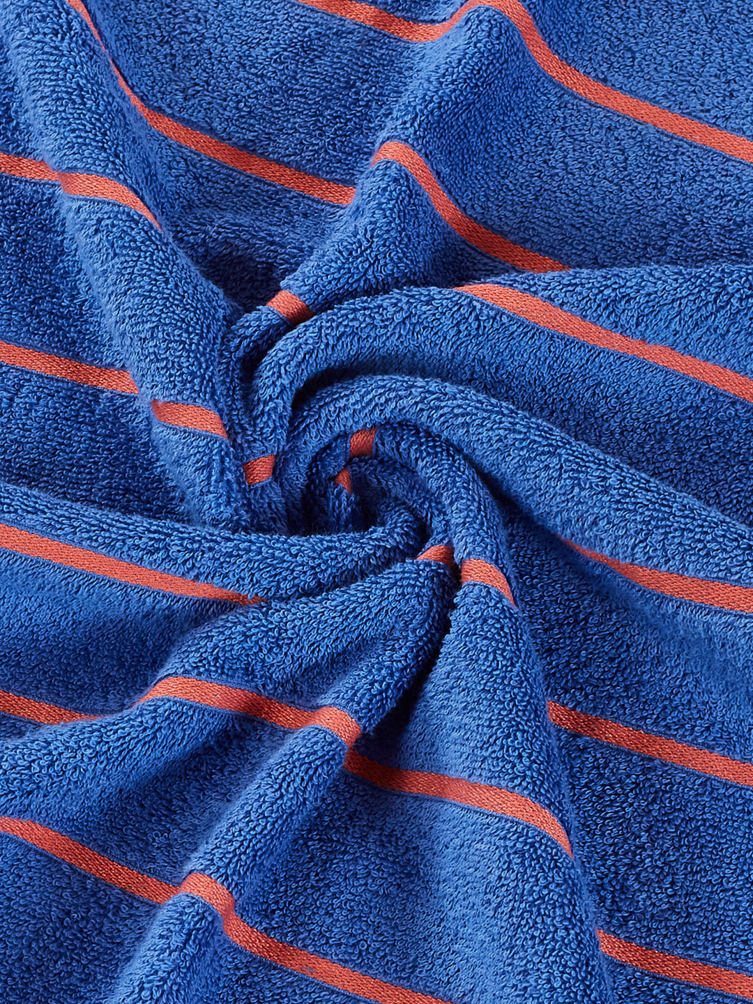 Orange & Blue 100% Cotton Solid 480 GSM Bath Towel King & Queen 2 Pc Set Gifting Box Pack