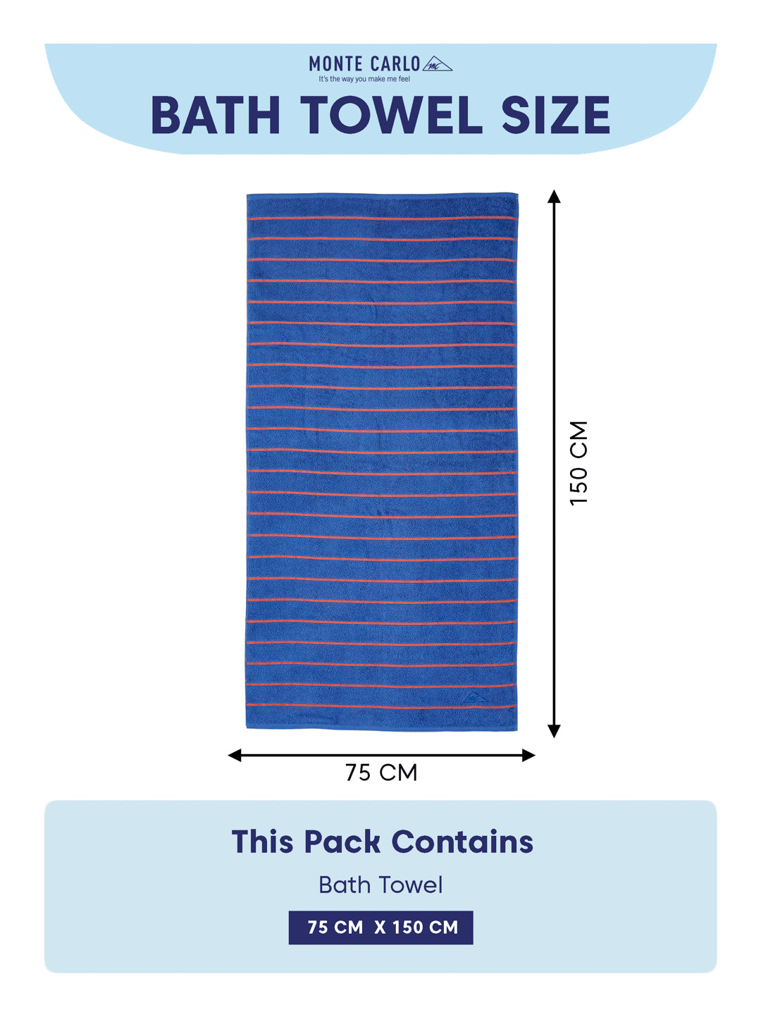 Orange & Blue 100% Cotton Solid 480 GSM Bath Towel King & Queen 2 Pc Set Gifting Box Pack