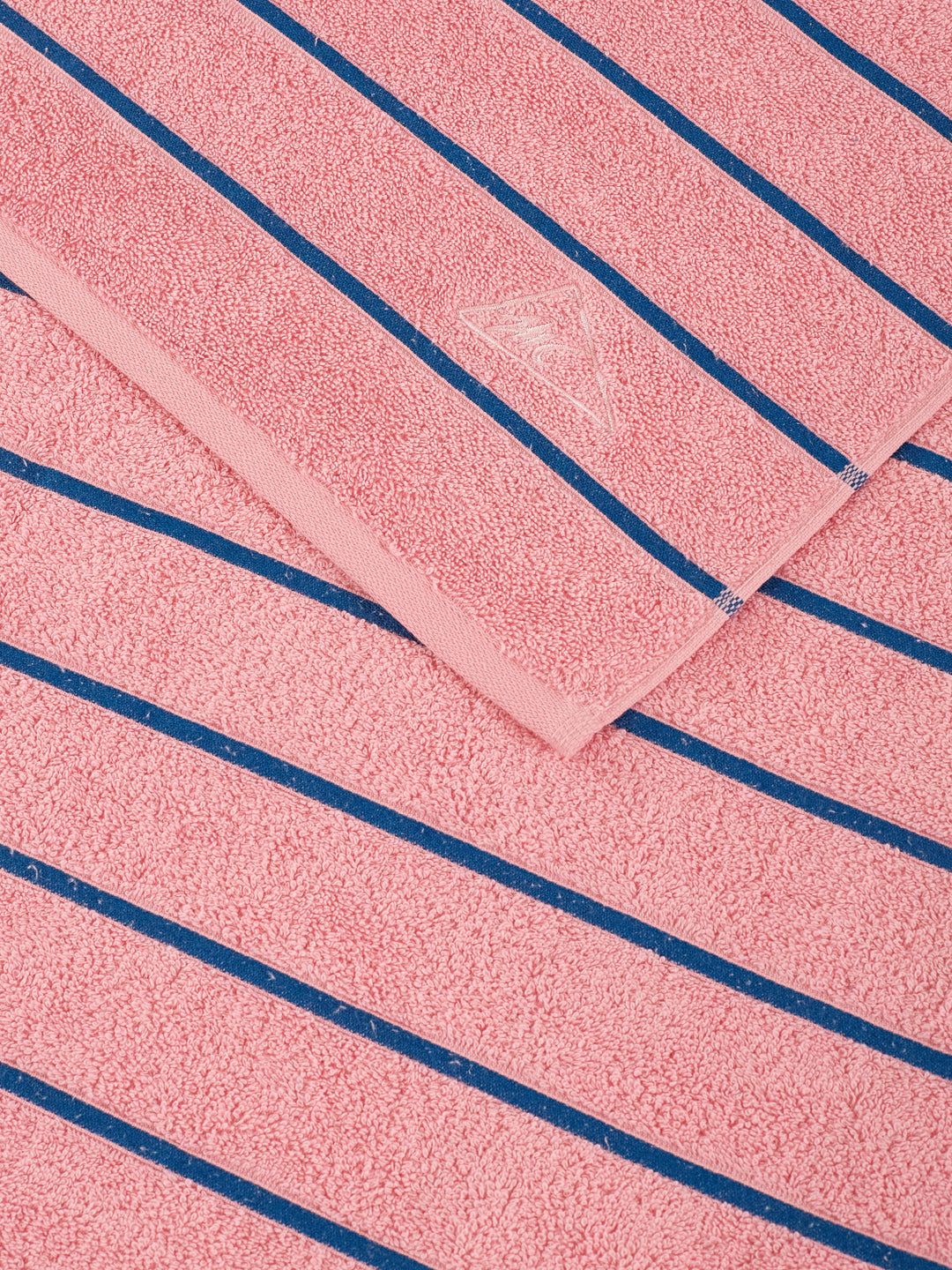 Blue & Dusty Pink 100% Cotton Solid 480 GSM Bath Towel King & Queen 2 Pc Set Gifting Box Pack
