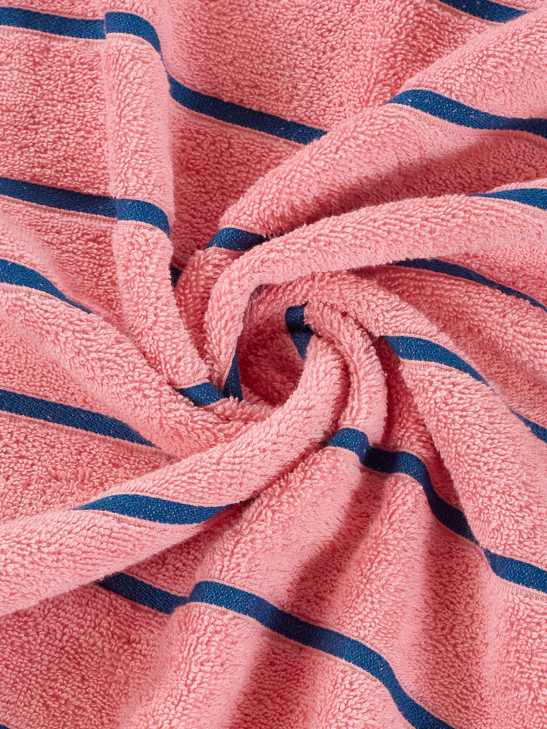 Blue & Dusty Pink 100% Cotton Solid 480 GSM Bath Towel King & Queen 2 Pc Set Gifting Box Pack