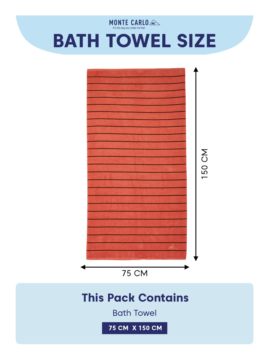 Coral & Brown 100% Cotton Solid 480 GSM Bath Towel King & Queen 2 Pc Set Gifting Box Pack