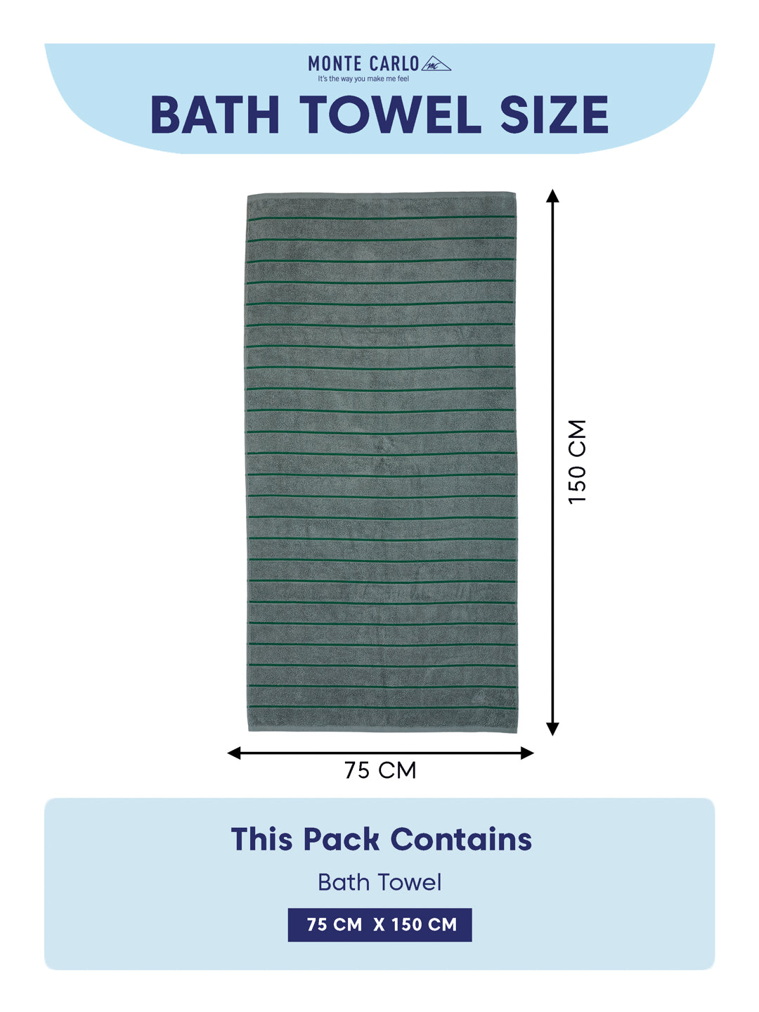 Dusty Blue & Green 100% Cotton Solid 480 GSM Bath Towel King & Queen 2 Pc Set Gifting Box Pack