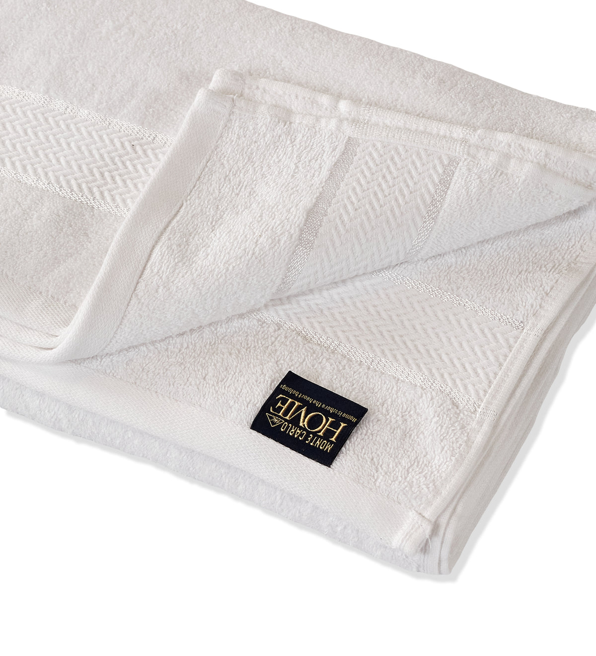 White Pure Cotton Solid 450 GSM Bath Towel 1 Piece (Oasis Collection)
