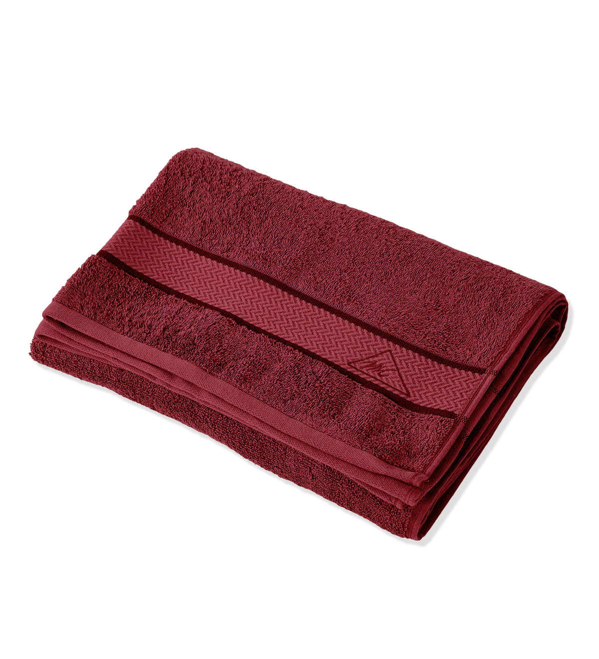 Maroon Pure Cotton Solid 450 GSM Bath Towel 1 Piece (Oasis Collection)