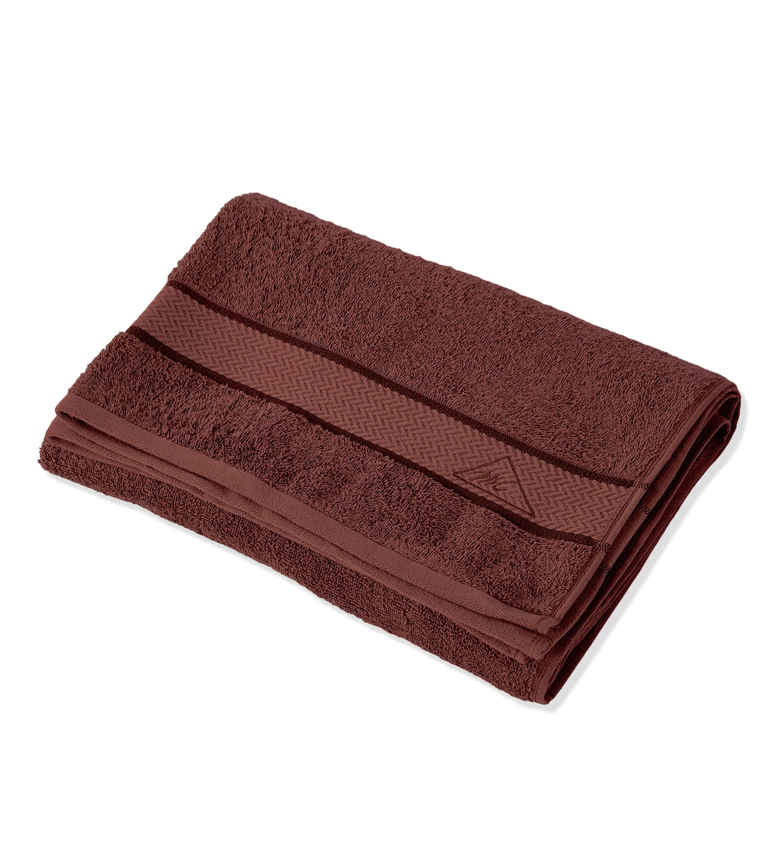 Dusty Brown Pure Cotton Solid 450 GSM Bath Towel 1 Piece (Oasis Collection)