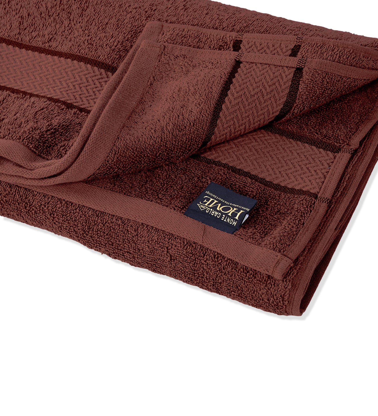 Dusty Brown Pure Cotton Solid 450 GSM Bath Towel 1 Piece (Oasis Collection)