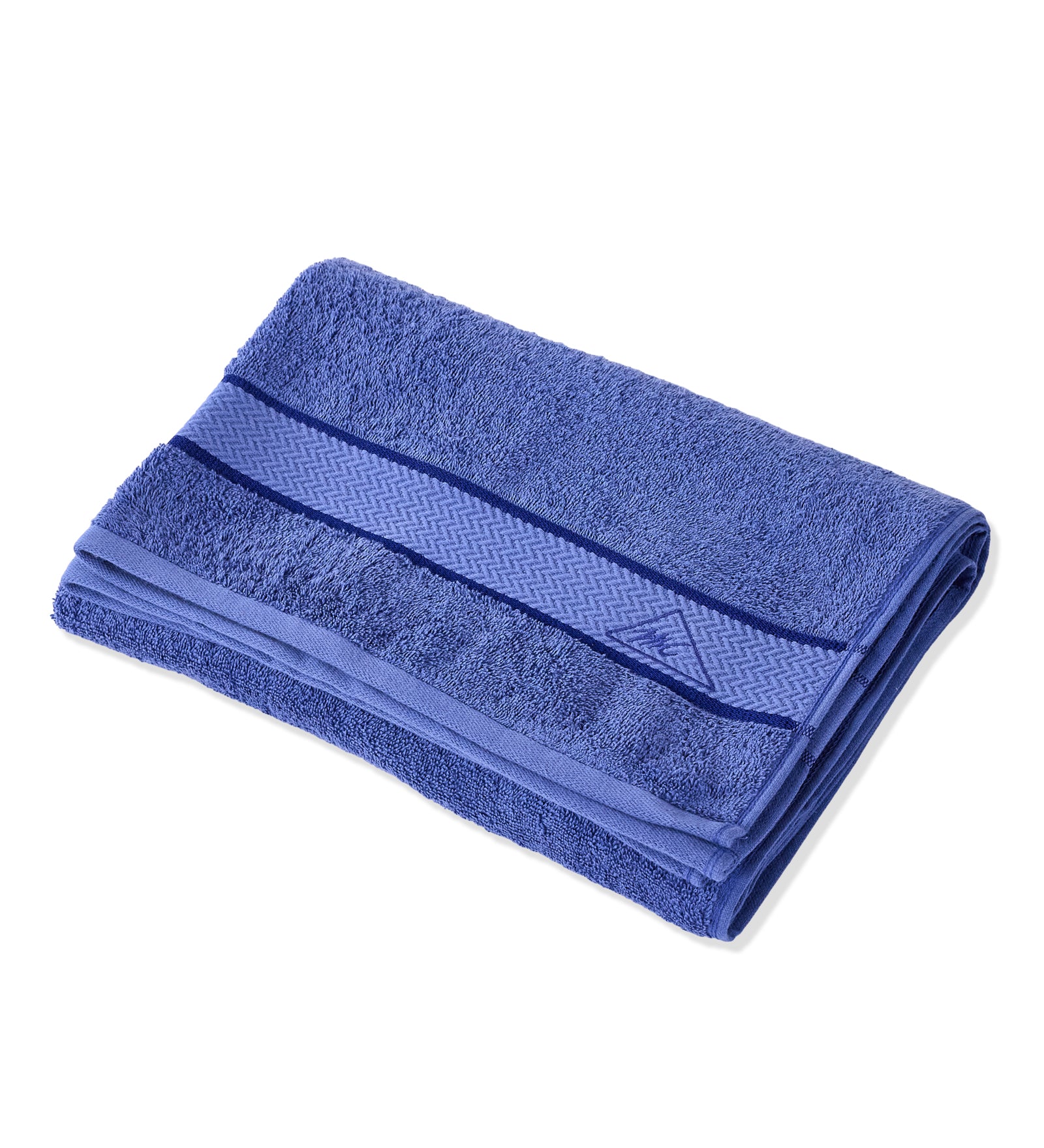 Blue Pure Cotton Solid 450 GSM Bath Towel 1 Piece (Oasis Collection)