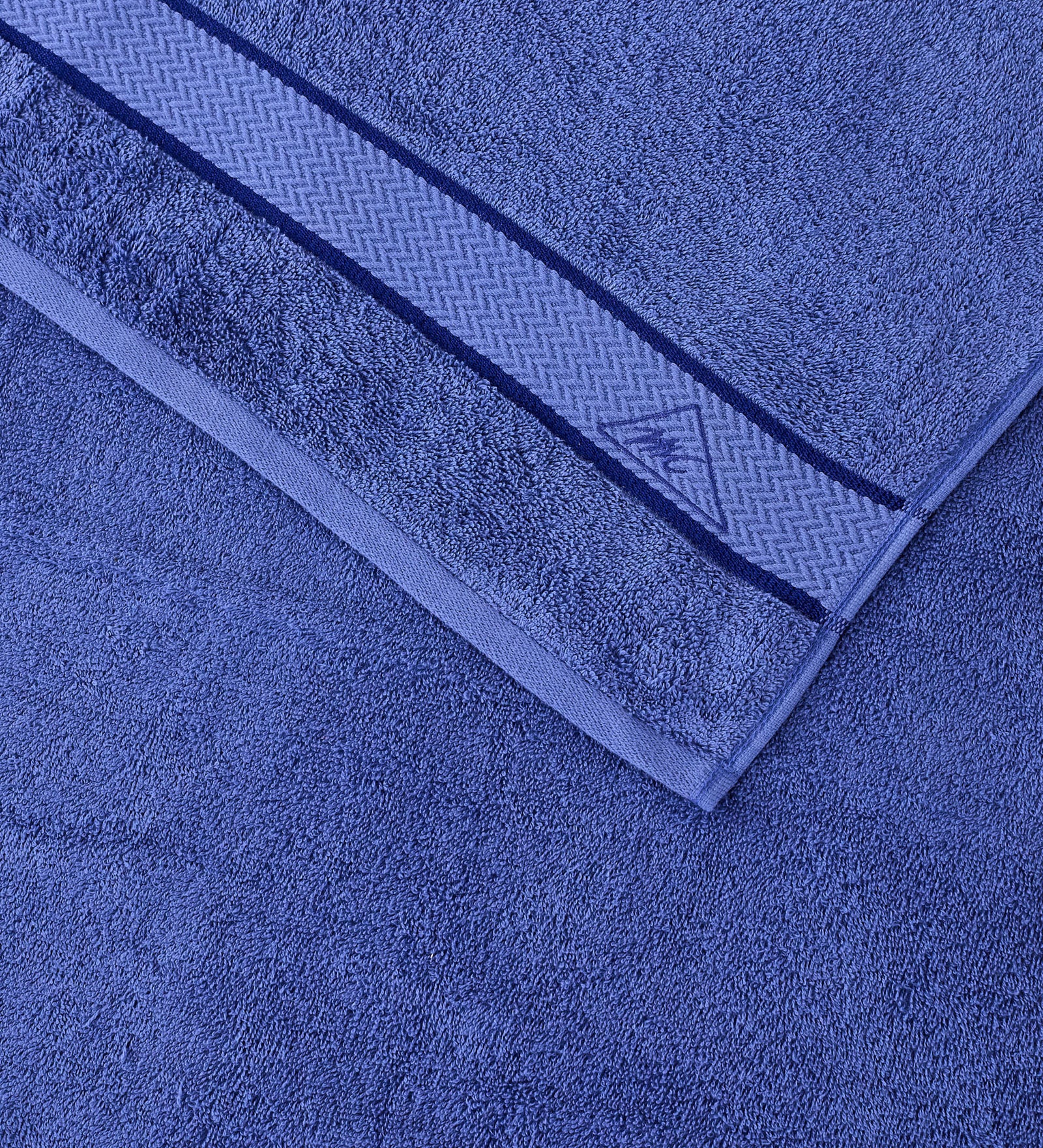 Blue Pure Cotton Solid 450 GSM Bath Towel 1 Piece (Oasis Collection)