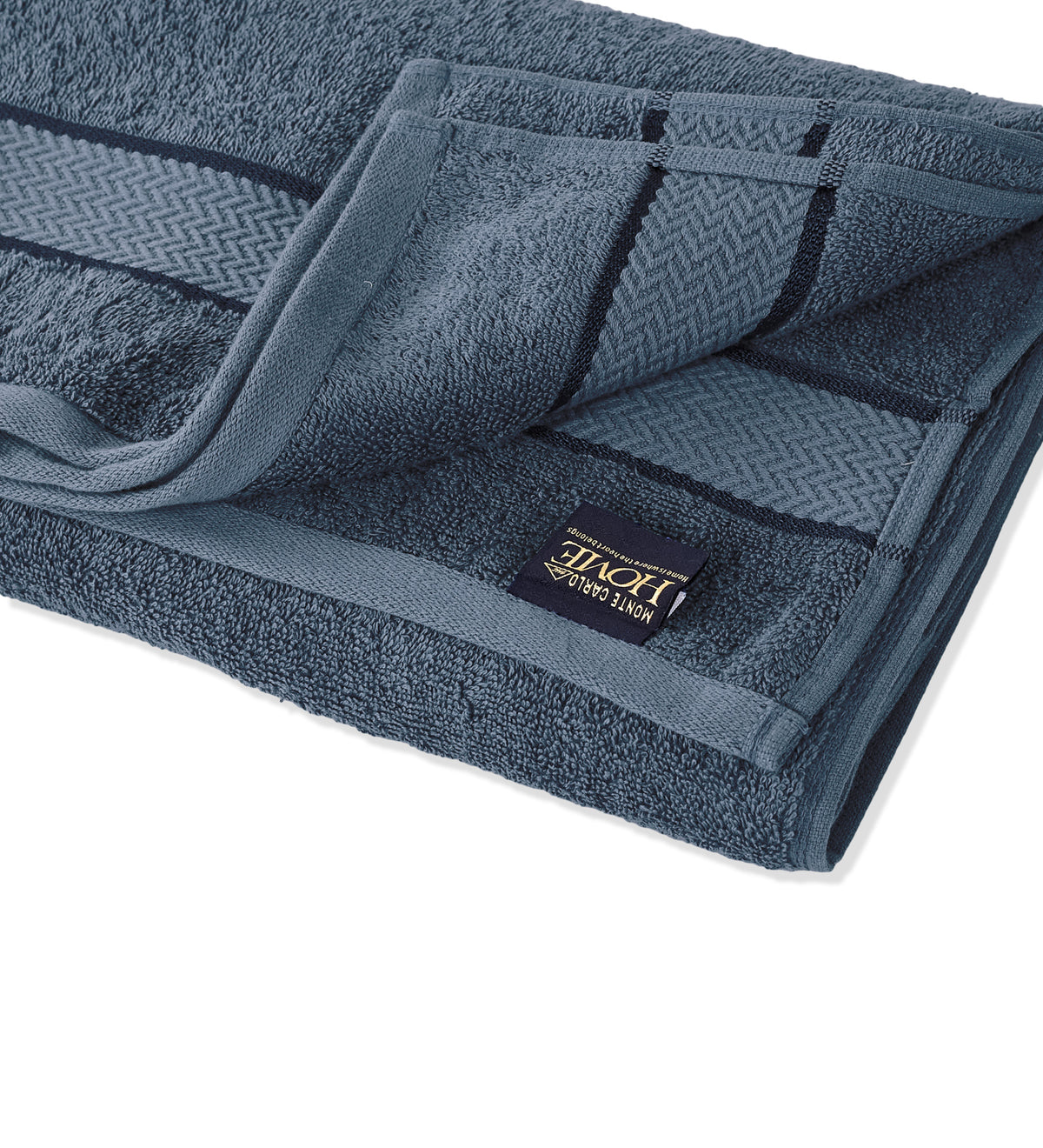 Blue Pure Cotton Solid 450 GSM Bath Towel 1 Piece (Oasis Collection)