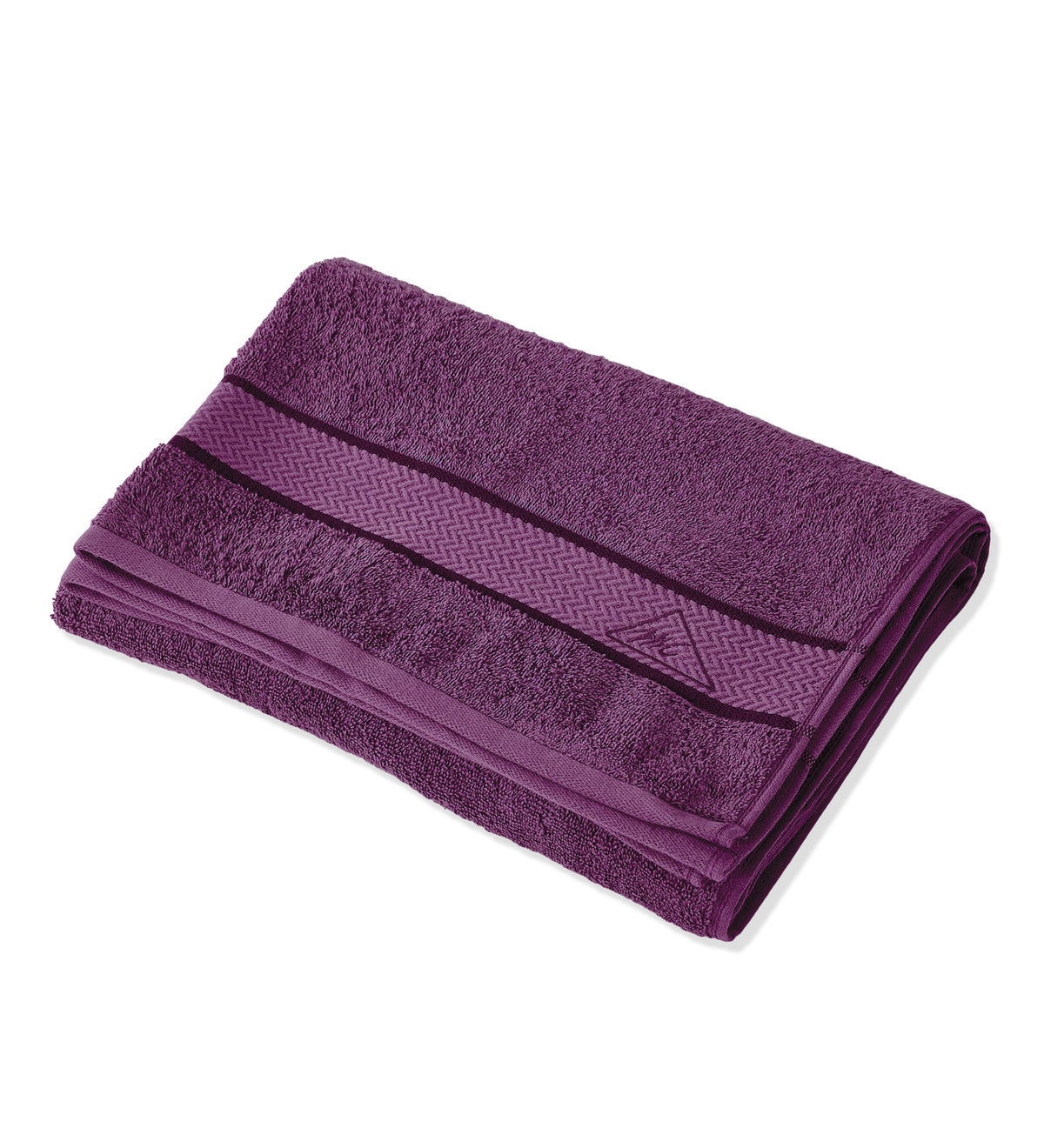 Purple Pure Cotton Solid 450 GSM Bath Towel 1 Piece (Oasis Collection)