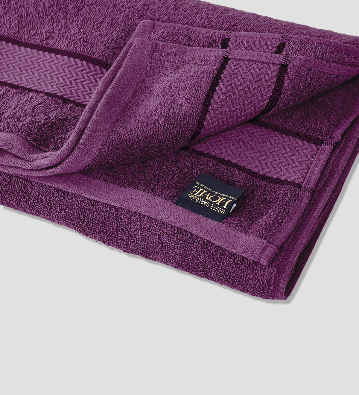 Purple Pure Cotton Solid 450 GSM Bath Towel 1 Piece (Oasis Collection)