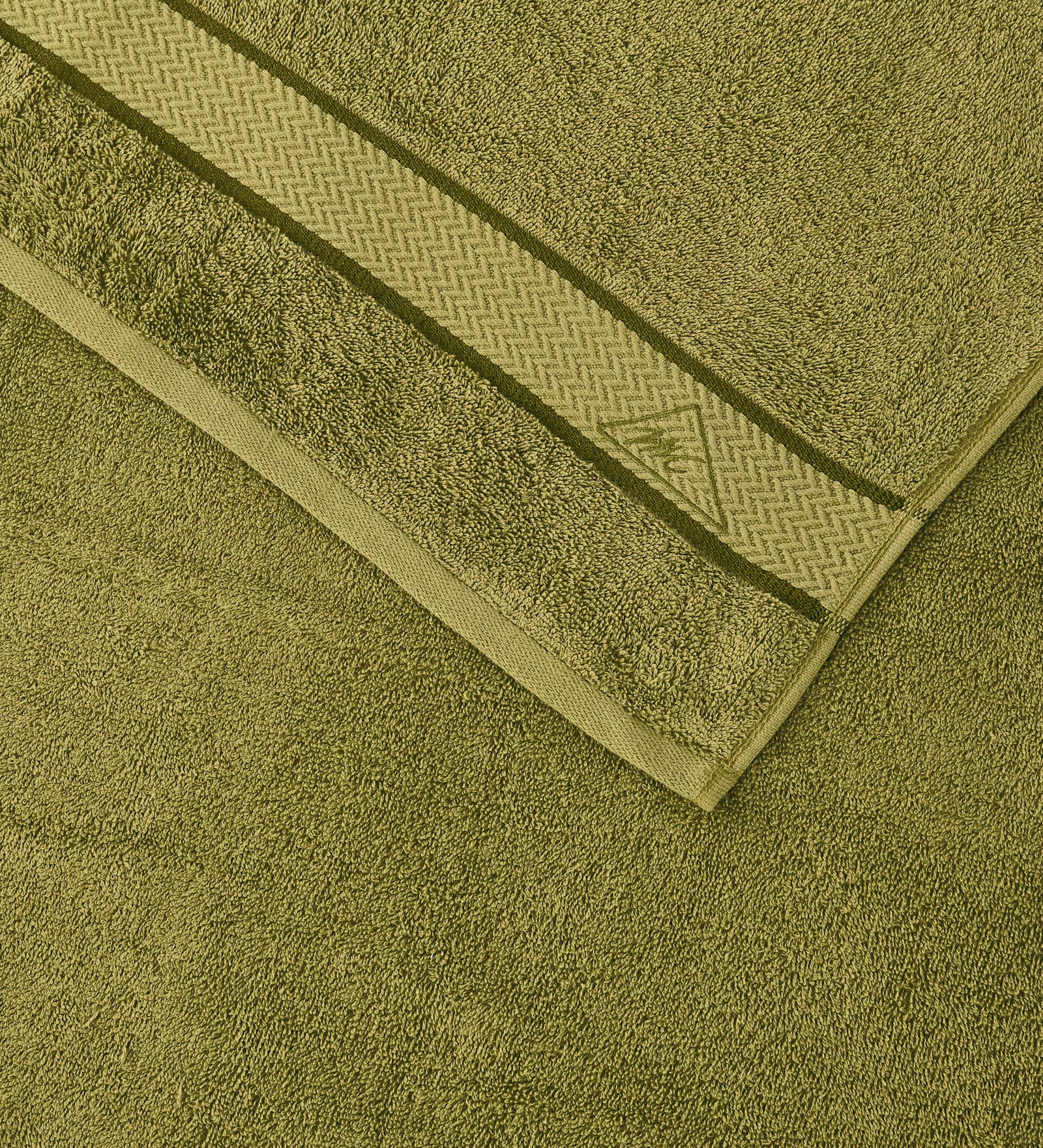 Olive Pure Cotton Solid 450 GSM Bath Towel 1 Piece (Oasis Collection)