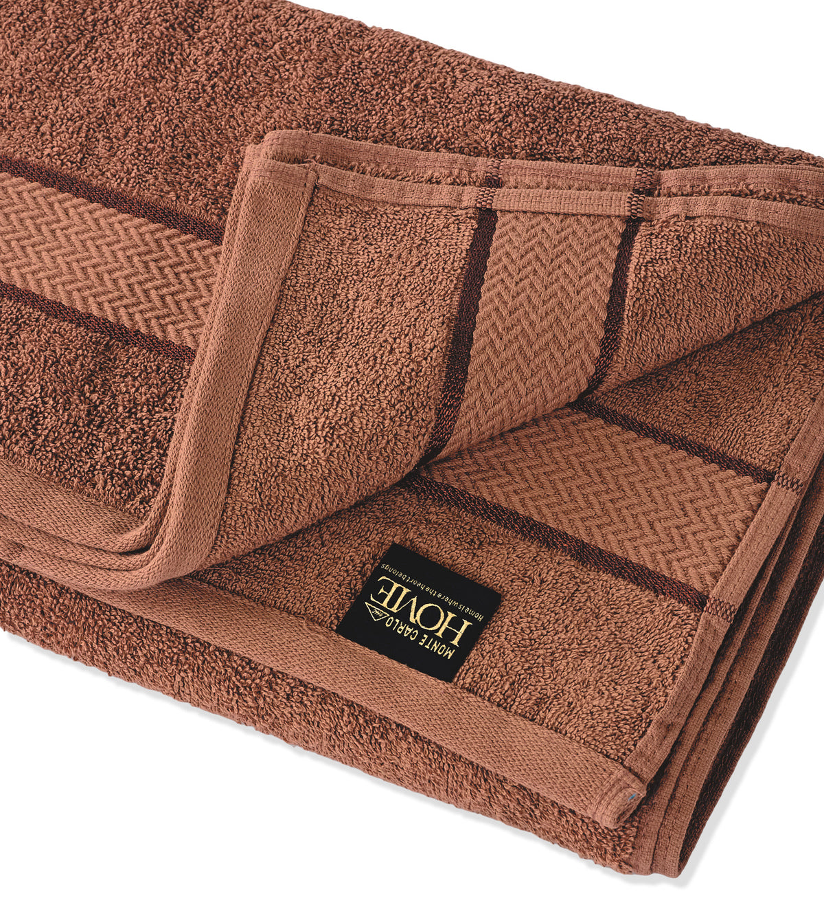 Camel Brown Pure Cotton Solid 450 GSM Bath Towel 1 Piece (Oasis Collection)