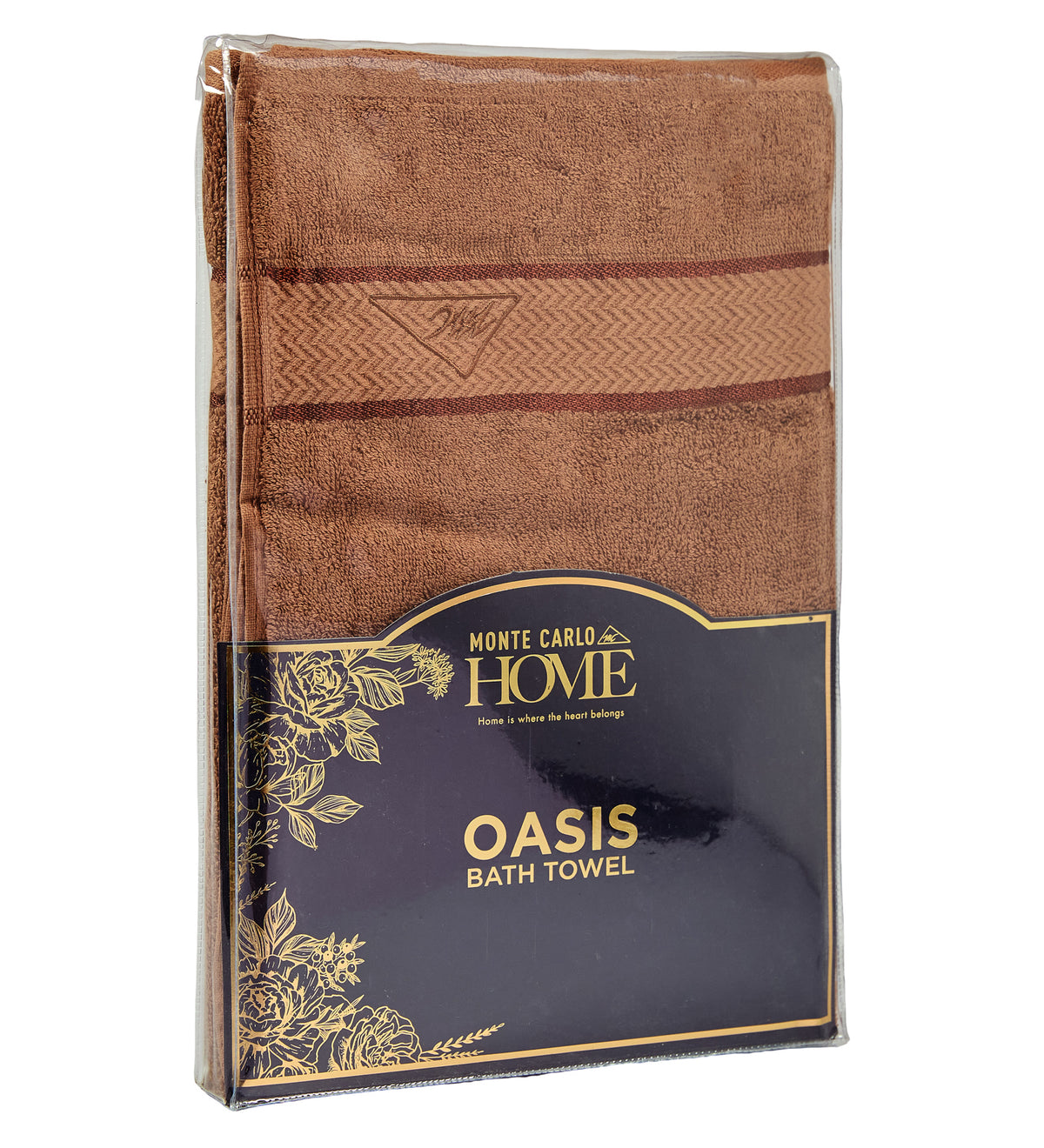 Camel Brown Pure Cotton Solid 450 GSM Bath Towel 1 Piece (Oasis Collection)