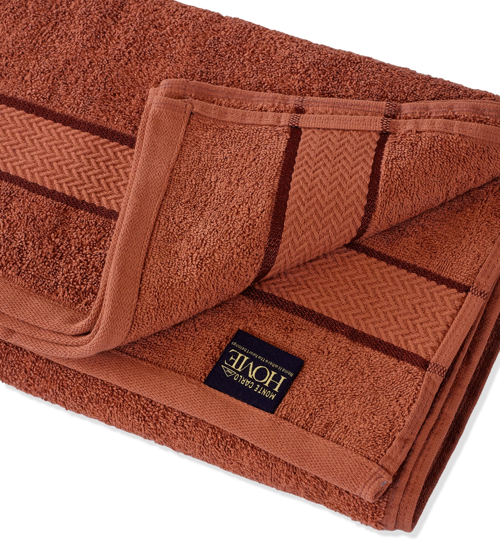 Orange Pure Cotton Solid 450 GSM Bath Towel 1 Piece (Oasis Collection)