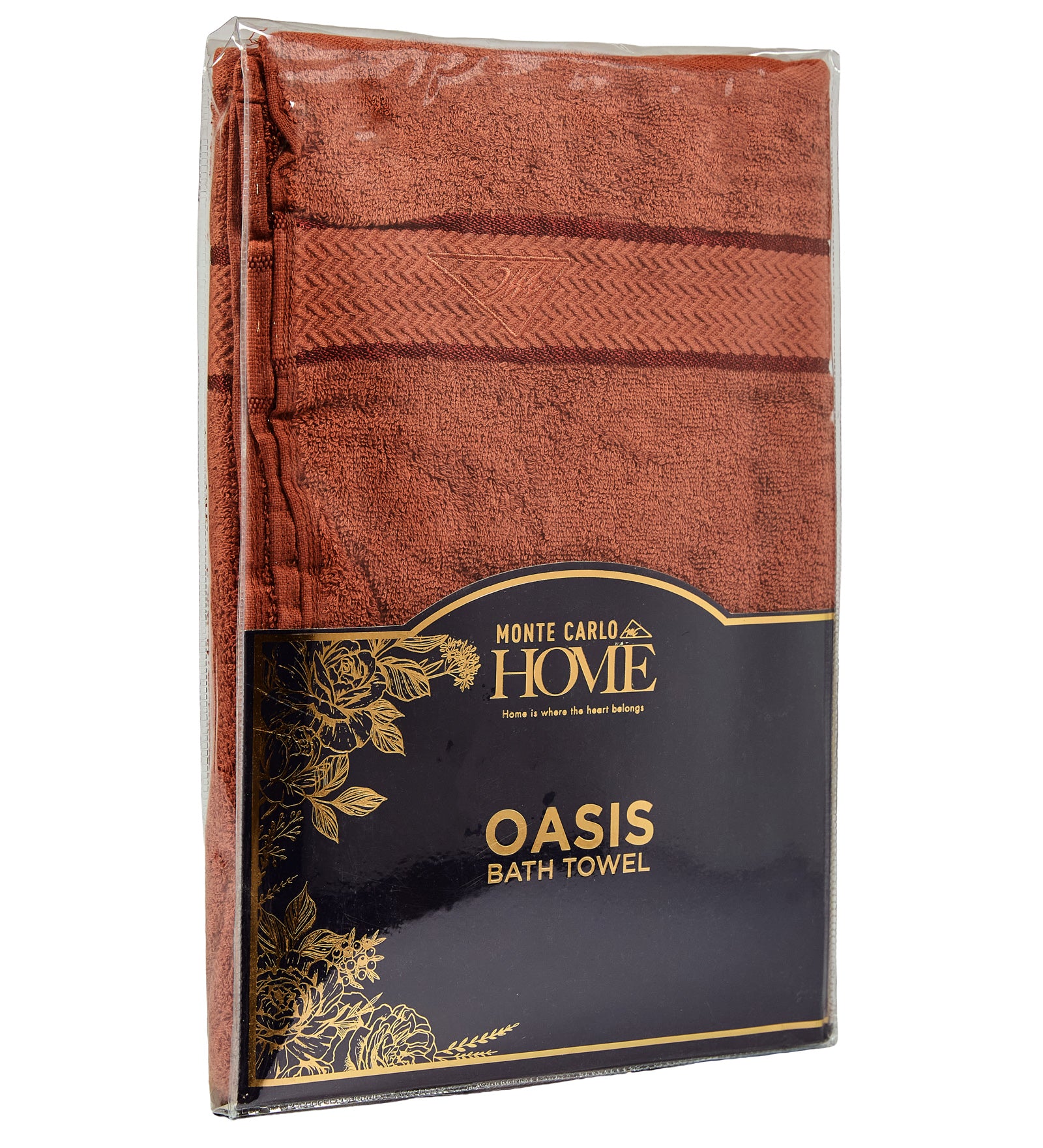 Orange Pure Cotton Solid 450 GSM Bath Towel 1 Piece (Oasis Collection)